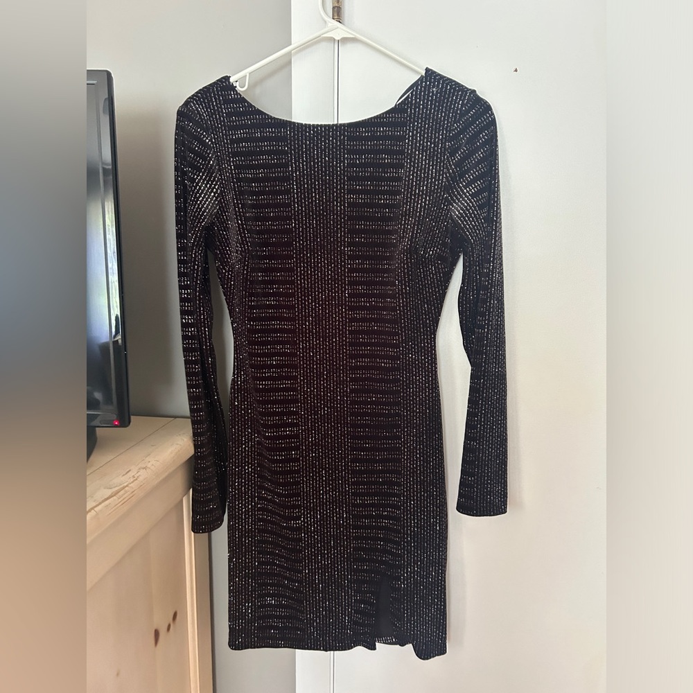 black and gold dress